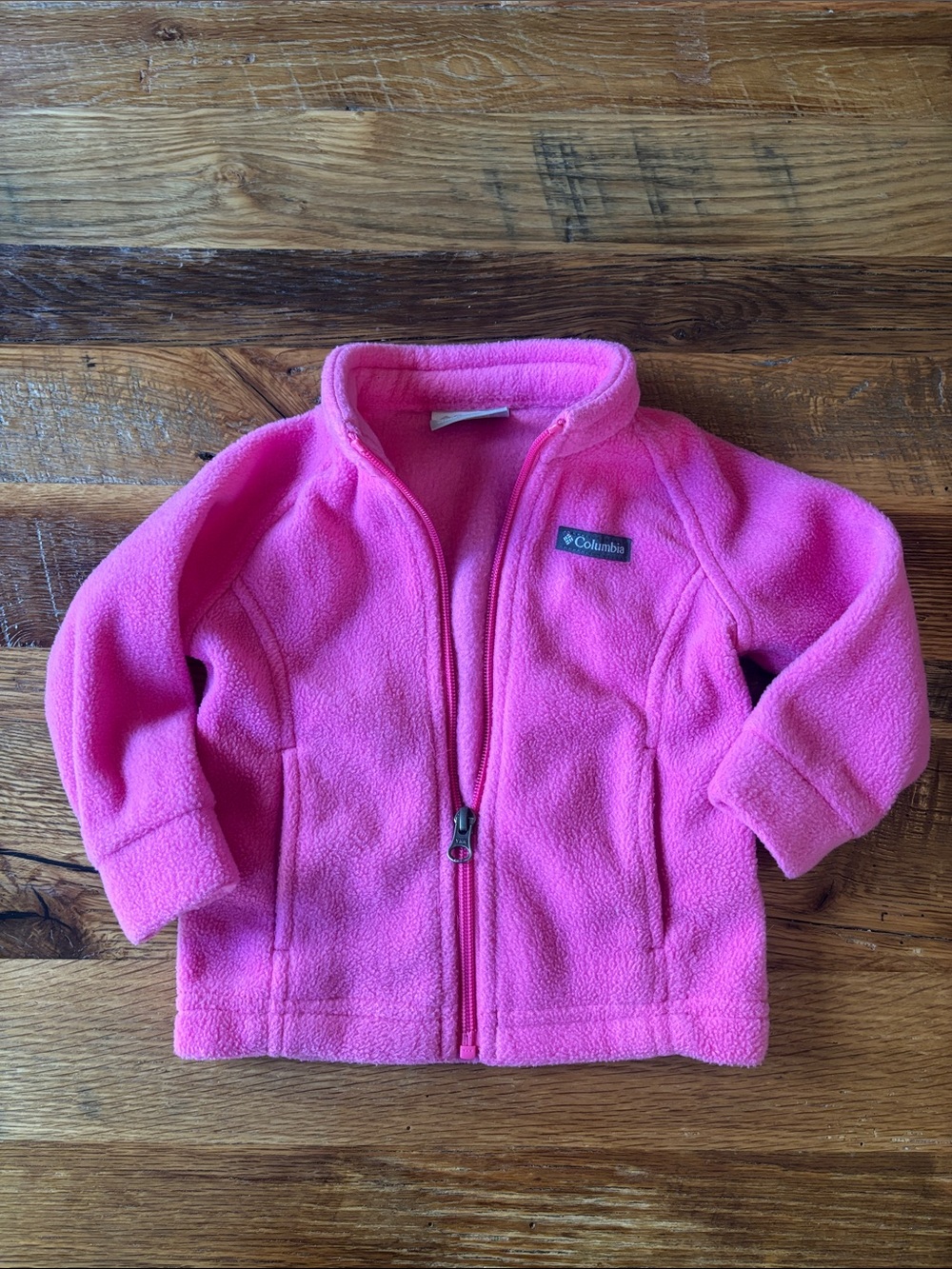 Columbia Kids Pink Fleece Jacket - Zip Front size 12-18 months